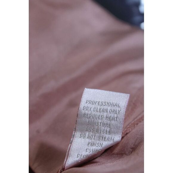 Rebecca Taylor Womens Ruffled V Neck Abstract Chiffon Top White Pink Silk Size 2 - Picture 6 of 6